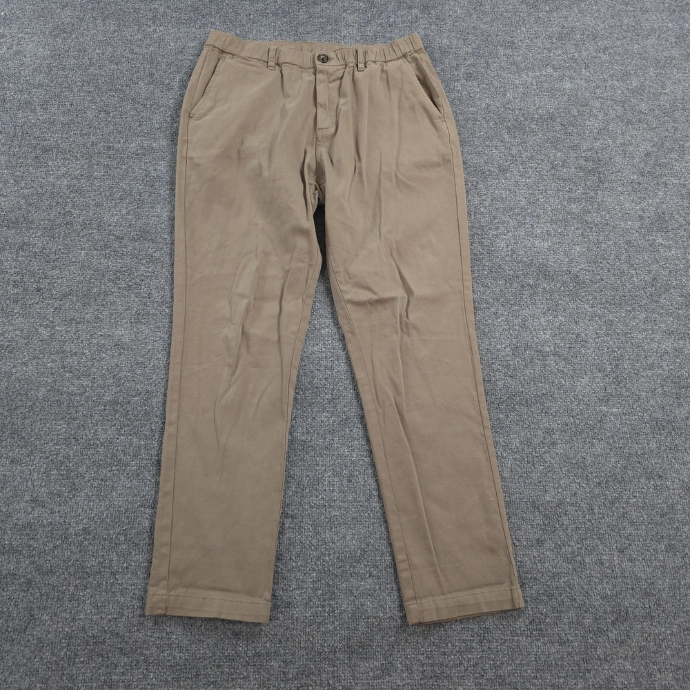 Cove Pants Mens 32x30 Beige Stretch Chino Elastic Waist Casual Golf Hiking Surf